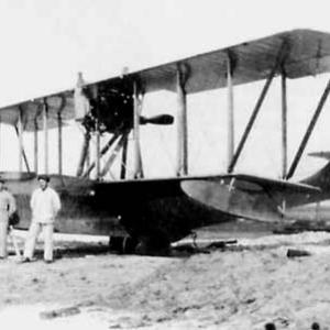 Hydravion Donnet-Denhaut en 1917 sur la rampe de l'Ile-Tudy